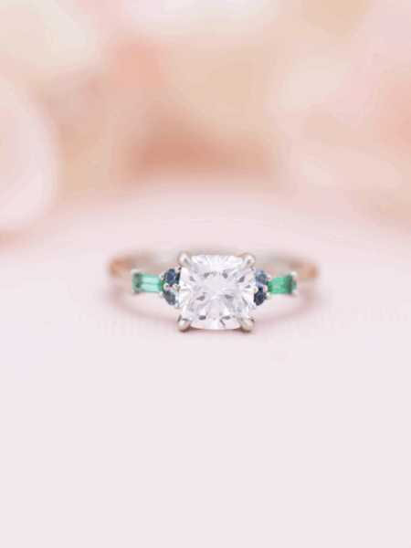IGI 1.26 Carat E VS2 Cushion Lab Grown Ring